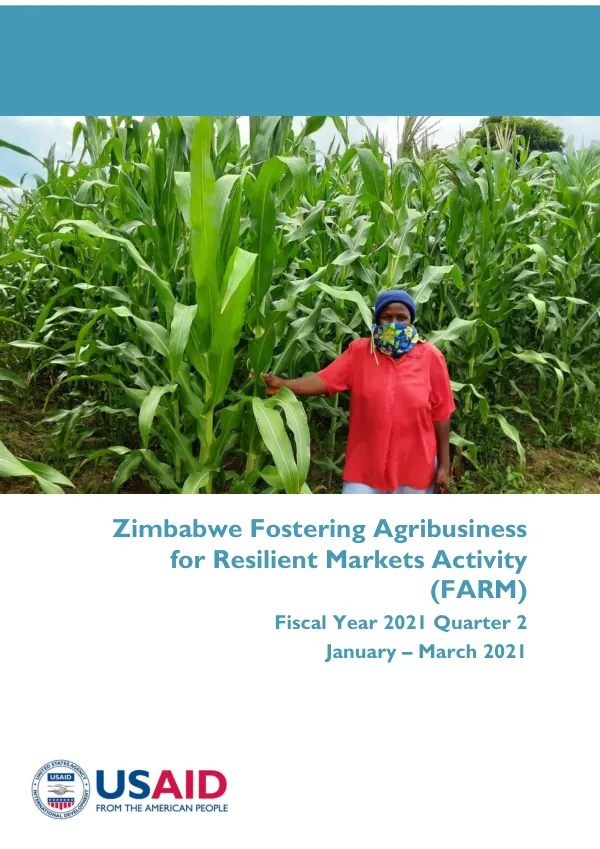 Feed the Future Zimbabwe Fostering Agribusiness for Resilient Markets Activity
