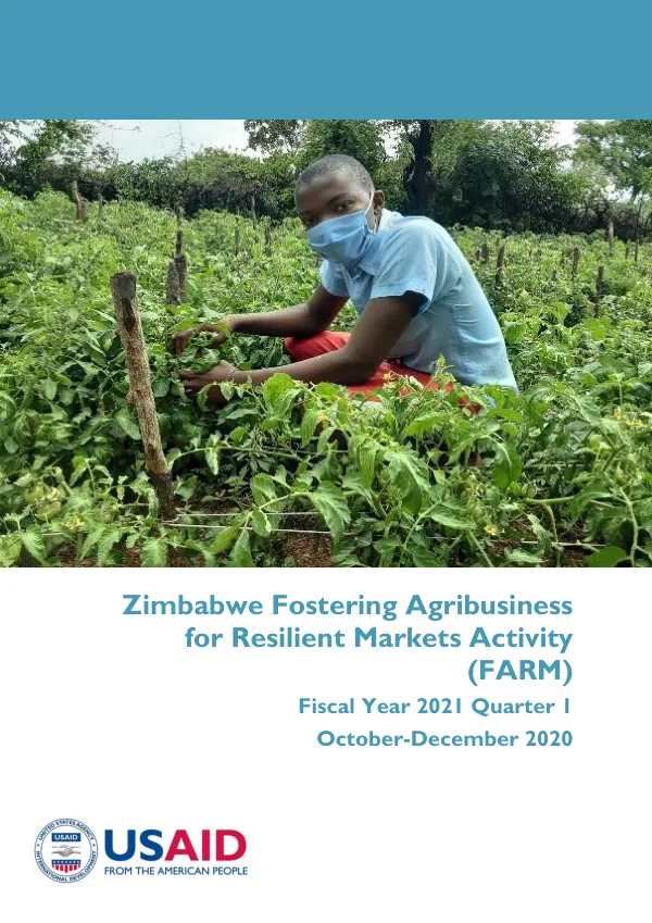 Feed the Future Zimbabwe Fostering Agribusiness for Resilient Markets Activity (FARM)