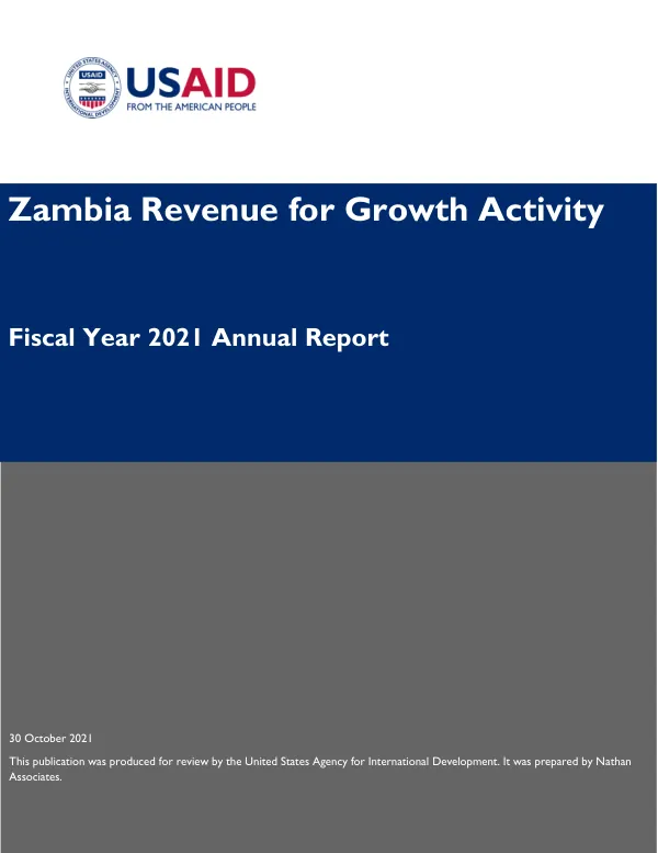 Revenue for Growth Activity FY 2021 Annual Report