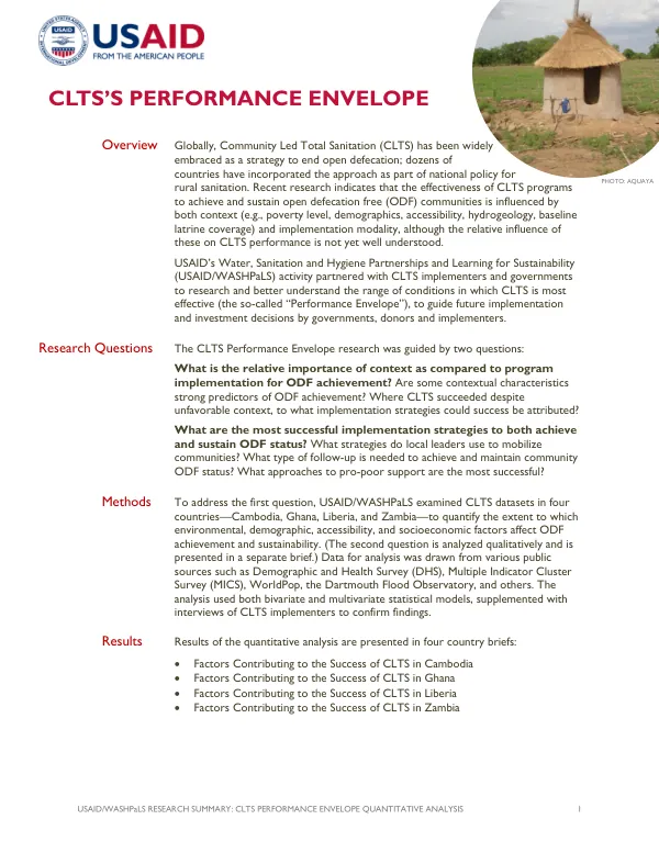 CLTS Performance Envelope Quantitative Analysis
