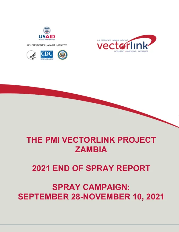 The PMI VectorLink Zambia 2021 End of Spray Report