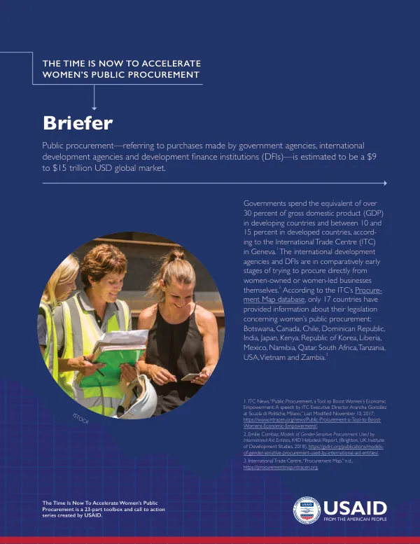 The Time is Now to Accelerate Women's Public Procurement: Briefer