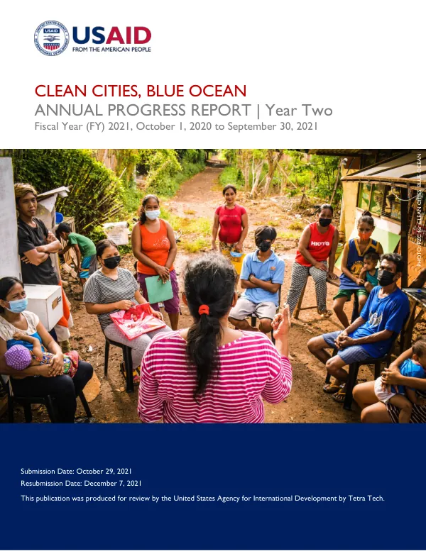 Annual Progress Report: Clean Cities, Blue Ocean | Year Two (FY21)