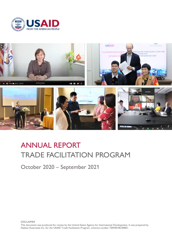 USAID Trade Facilitation Program Annual Report FY 2021