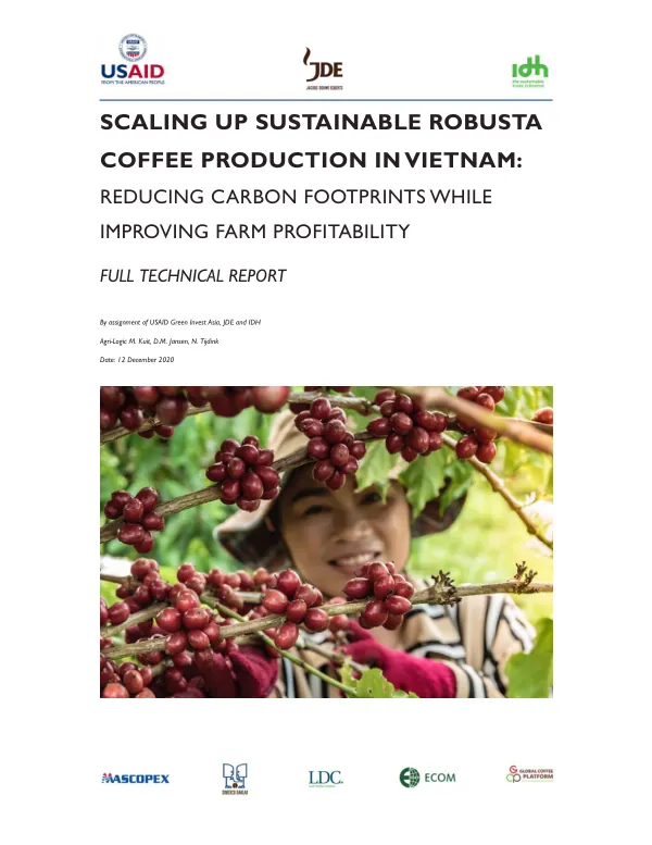 Scaling up Sustainable Robusta Coffee Production in Vietnam: Reducing Carbon Footprints While Improving Farm Profitability Full Technical Report