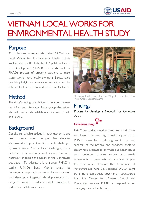 Vietnam Local Works for Environmental Health Study