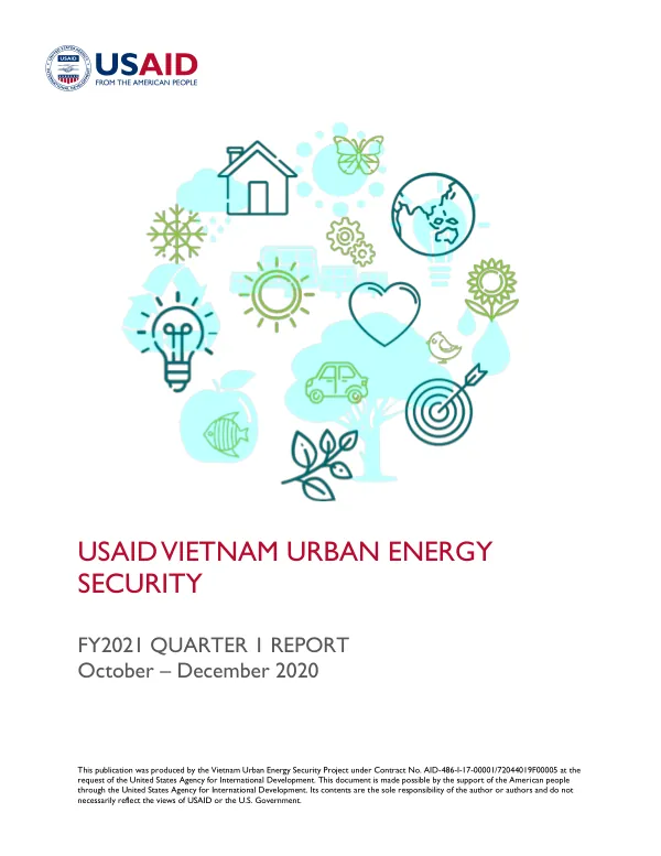 FY2021 QUARTER 1 REPORT: Vietnam Urban Energy Security