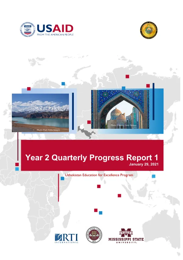 Year 2 Quarterly Progress Report 1: Uzbekistan Education for Excellence Program