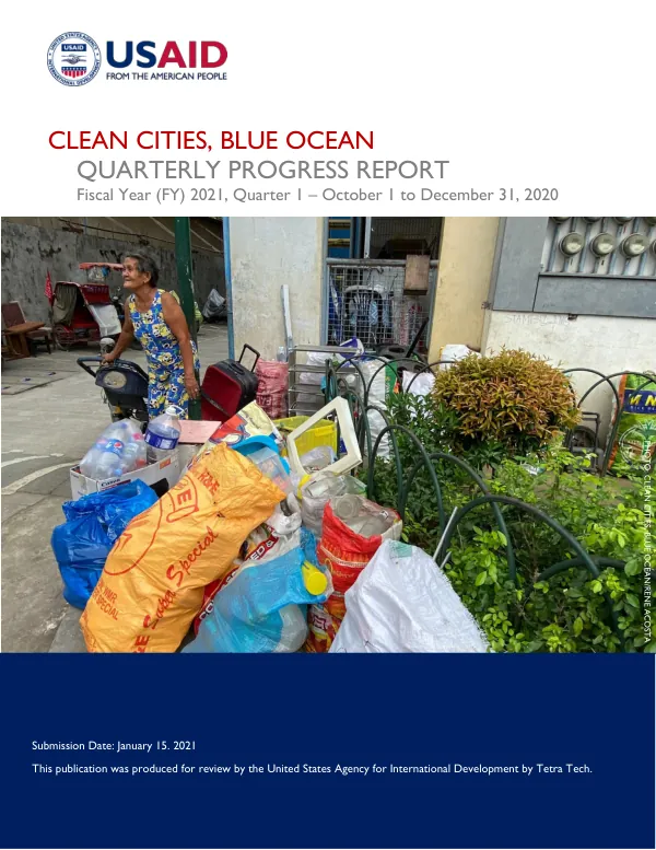 Clean Cities, Blue Ocean | FY21 Quarter One Progress Report