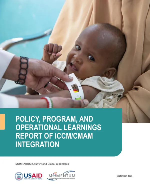 Policy and Program Learnings Report of iCCM/CMAM Integration