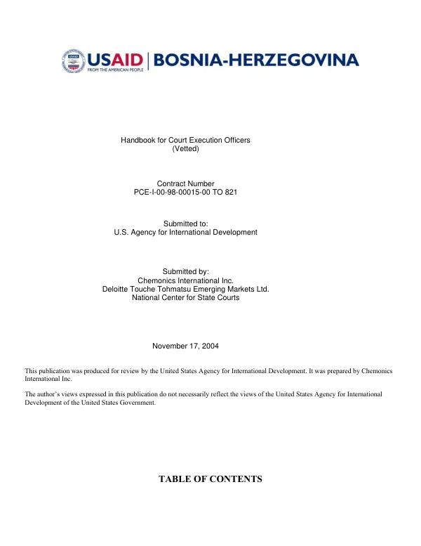Handbook for court execution officers (vetted)