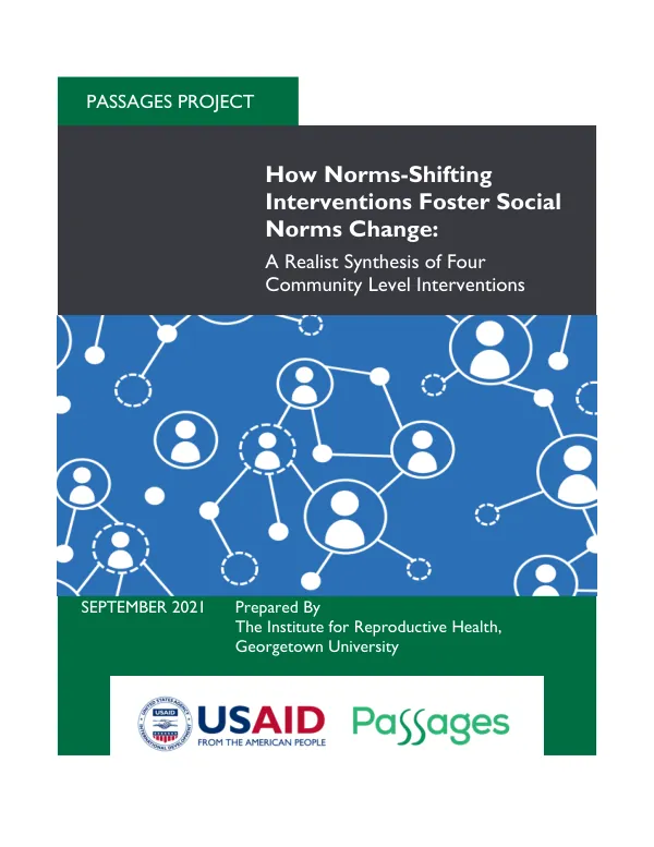 How Norms-Shifting Interventions Foster Social Norms Change: A Realist Synthesis of Four Community Level Interventions