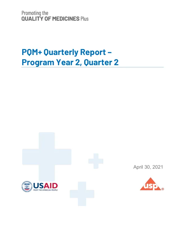 PQM+ Quarterly Report: Program Year 2, Quarter 2