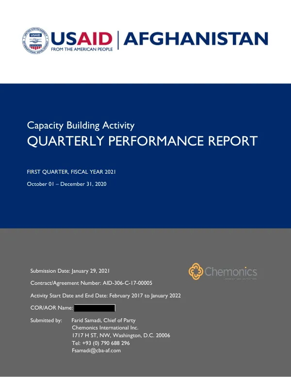 FY21 Q1 Performance Report
