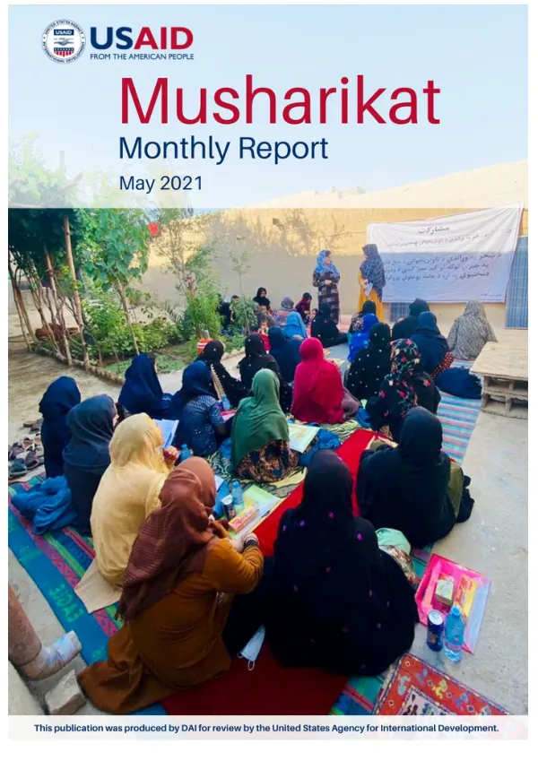 USAID Musharikat Monthly Report (May FY2021)