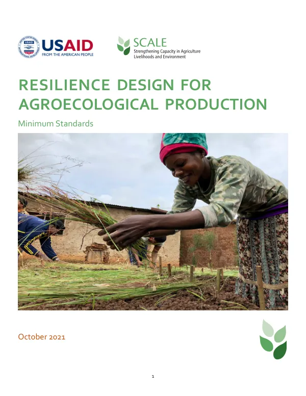 Resilience Design for Agroecological Production: Minimum Standards