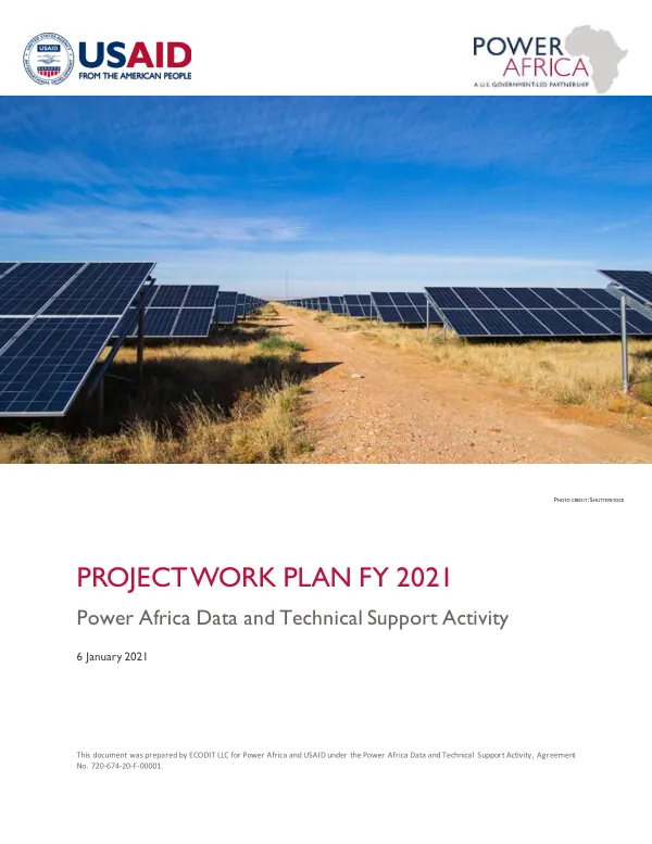 Power Africa Data and Technical Support Activity