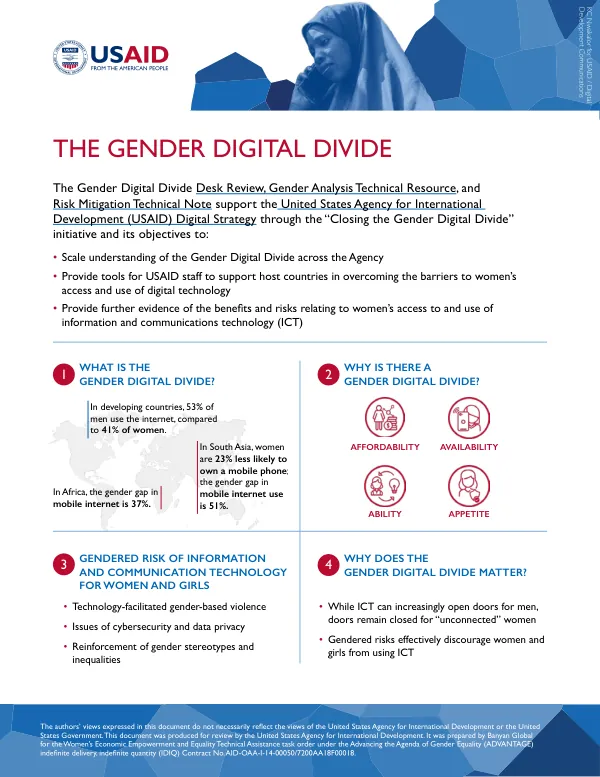 The Gender Digital Divide Factsheet