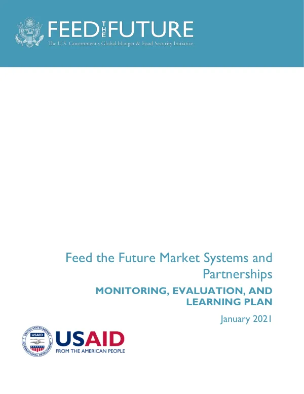 Feed the Future Market Systems and Partnerships: MEL Plan