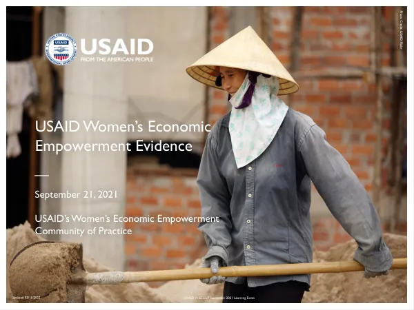 USAID Women’s Economic Empowerment Evidence