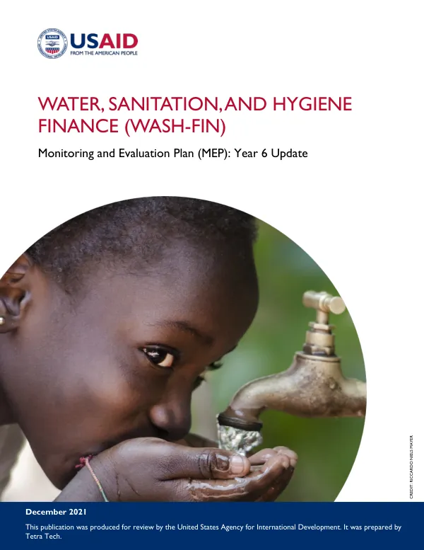WASH-FIN Year 6 Monitoring and Evaluation Plan