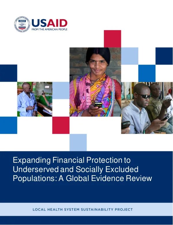 Expanding Financial Protection to Underserved and Socially Excluded Populations: A Global Evidence Review