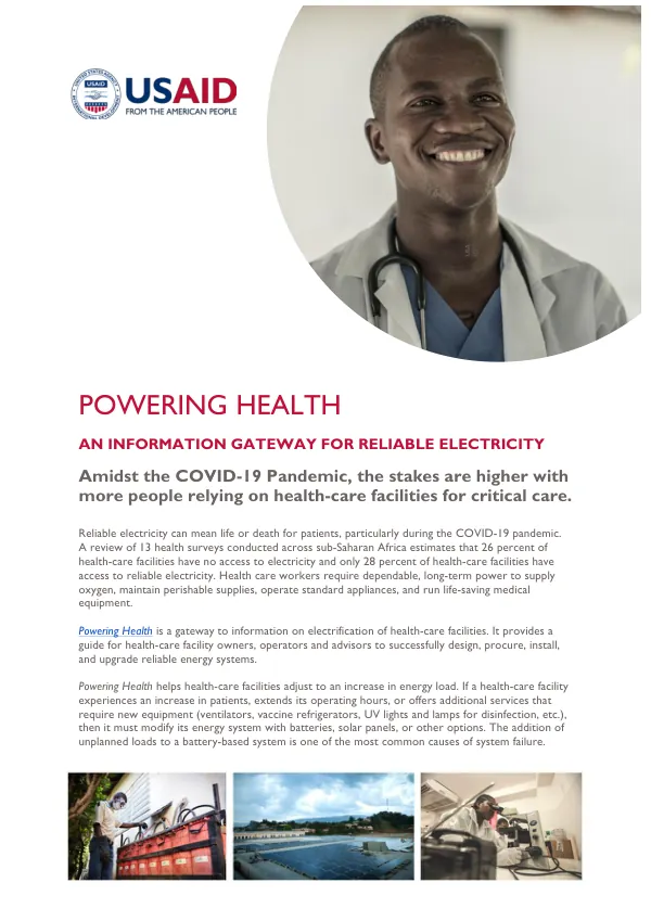 Powering Health Fact Sheet: January 2021