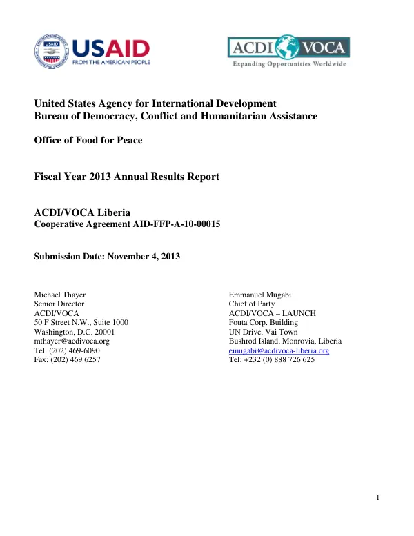 LAUNCH Annual Results Report 2013
