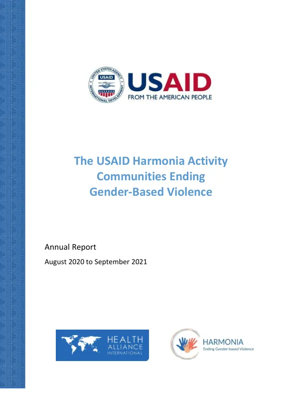 Annual Report: Communities Ending Gender-Based Violence