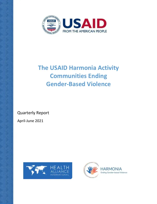 Quarterly Report: Communities Ending Gender-Based Violence (April-June 2021)