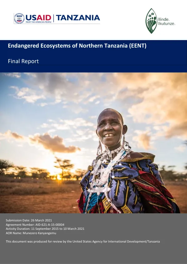 Endangered Ecosystems of Tanzania Final Project Report