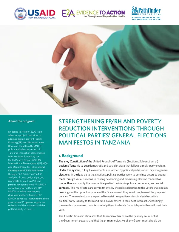 General Elections Manifestos