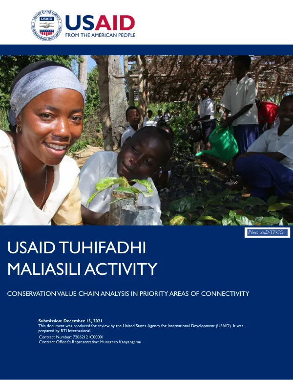 Conservation Value Chain Analysis in Priority Areas of Connectivity