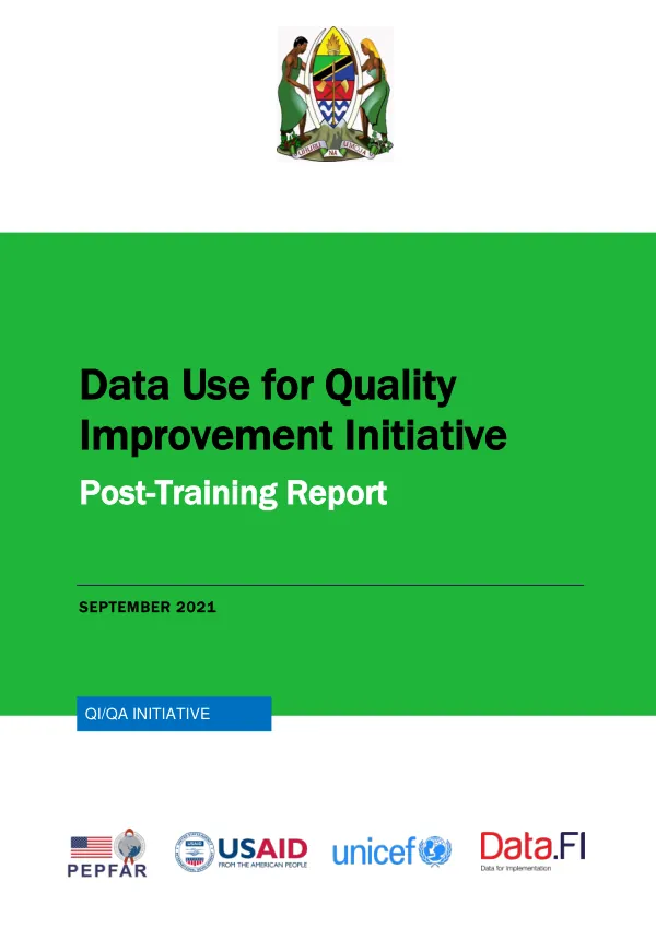 Data Use for Quality Improvement Initiative: Post-Training Report