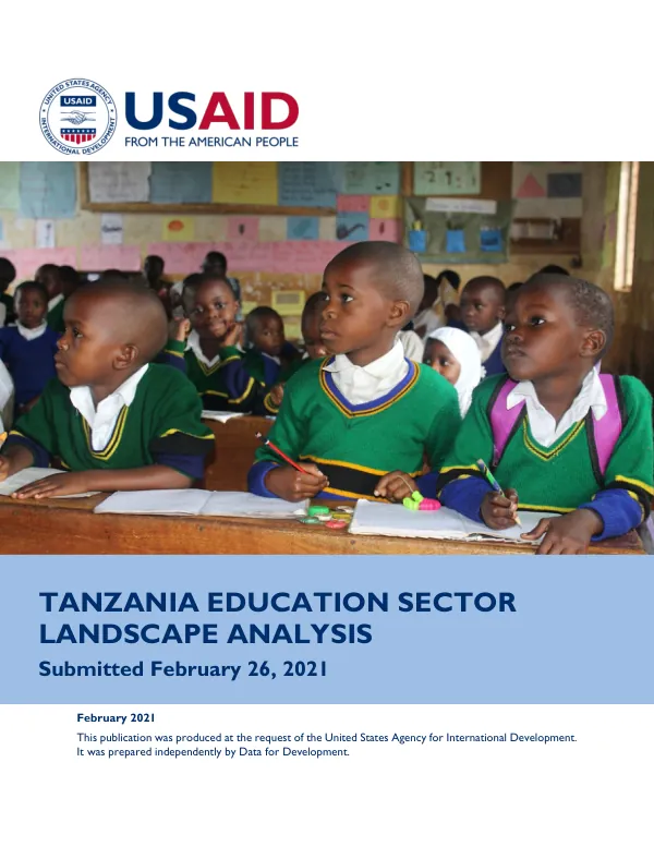 Tanzania Education Sector Landscape Analysis