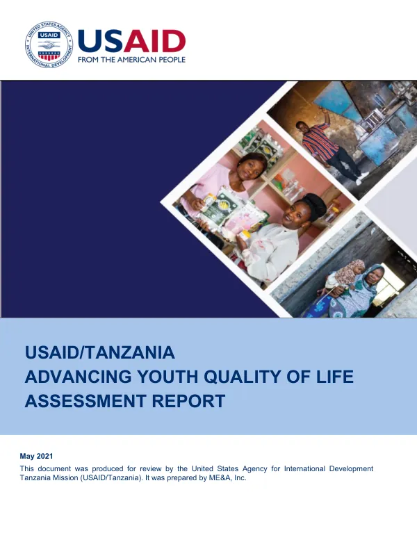USAID/Tanzania Advancing Youth Quality of Life Assessment Report
