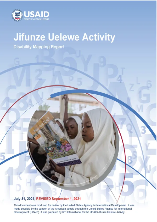 Disability Mapping Report for Jifunze Uelewe Activity
