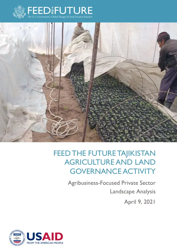 Agribusiness Private Sector Landscape Analysis