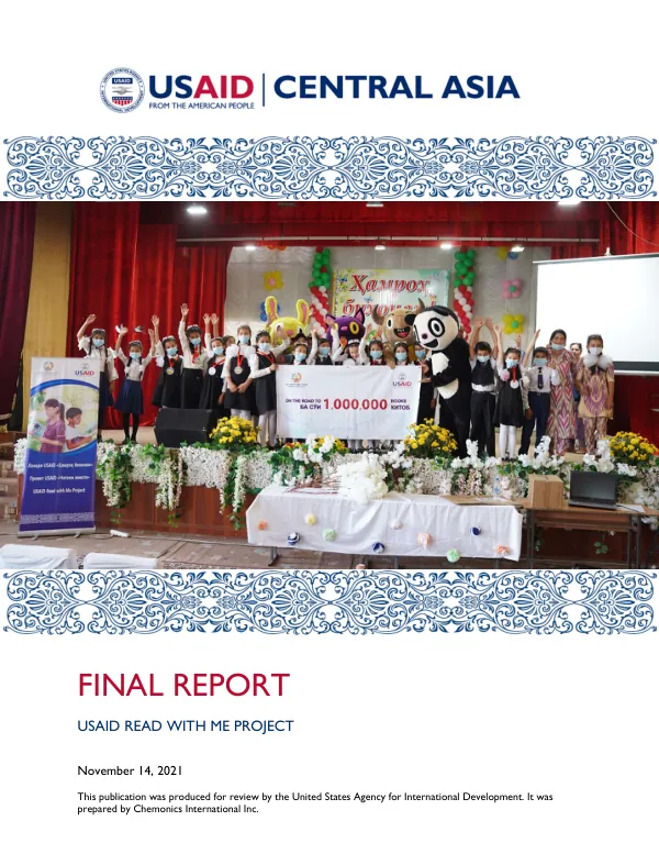 USAID Read with Me Project in Tajikistan ― Final Report