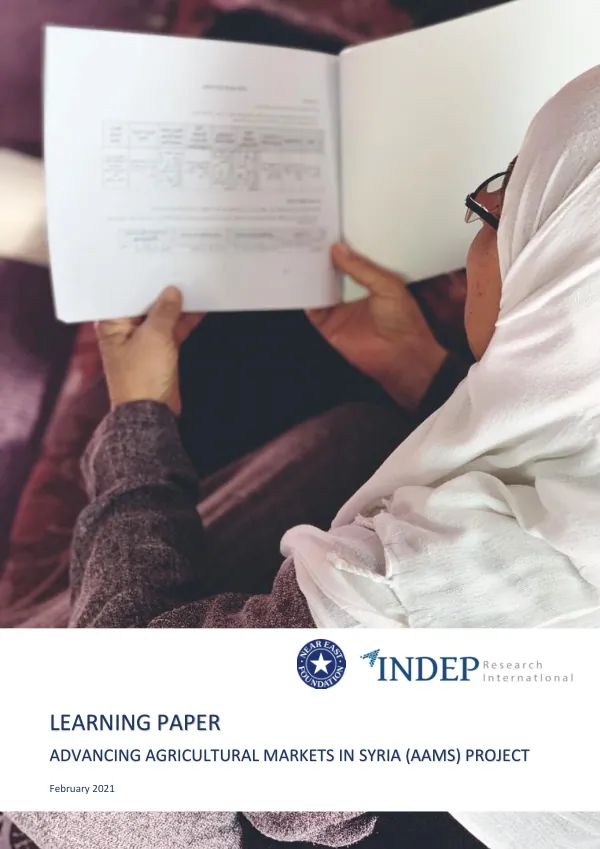 Learning Paper: Advancing Agricultural Markets in Syria (AAMS)