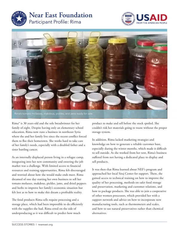 Success Stories: Rima and Wa’el