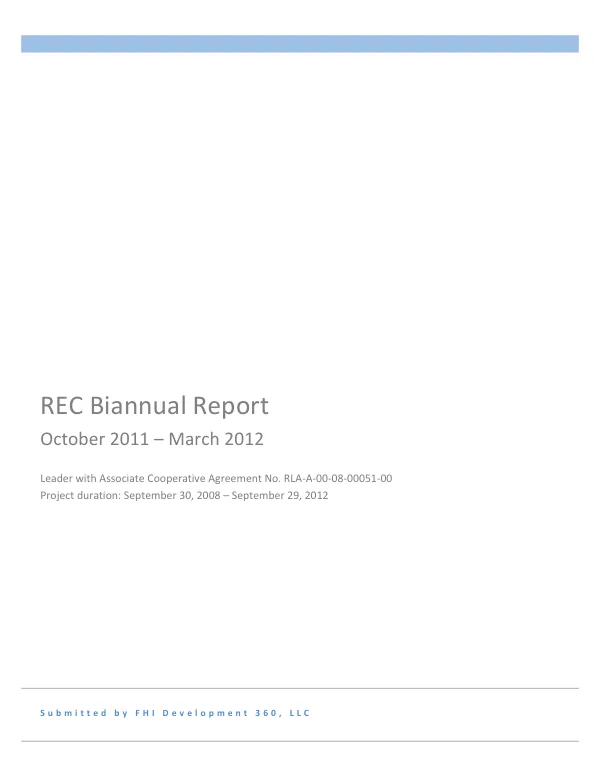 Rwanda Education Commons Biannual Report October 2011 - March 2012