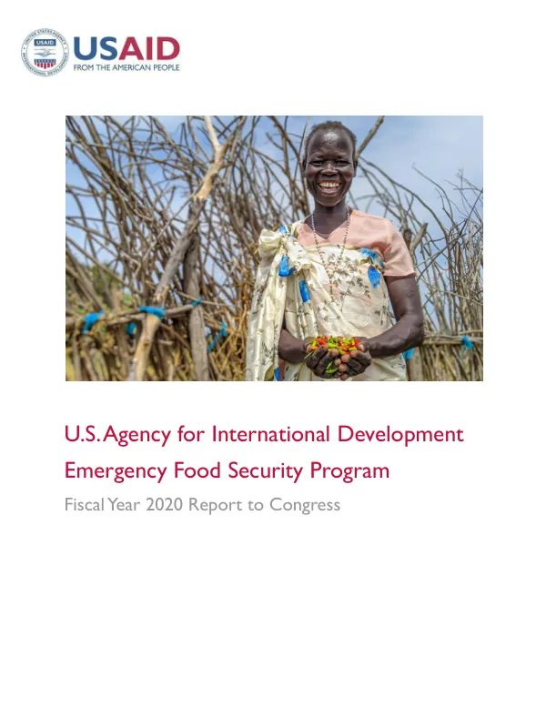 Emergency Food Security Program FY 2020 Report to Congress