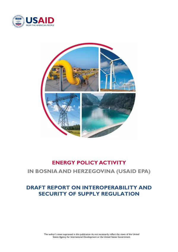 Draft Report on Interoperability and Security of Supply Regulation