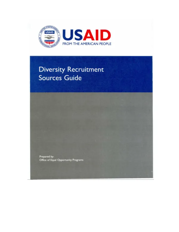 Diversity Recruitment Sources Guide