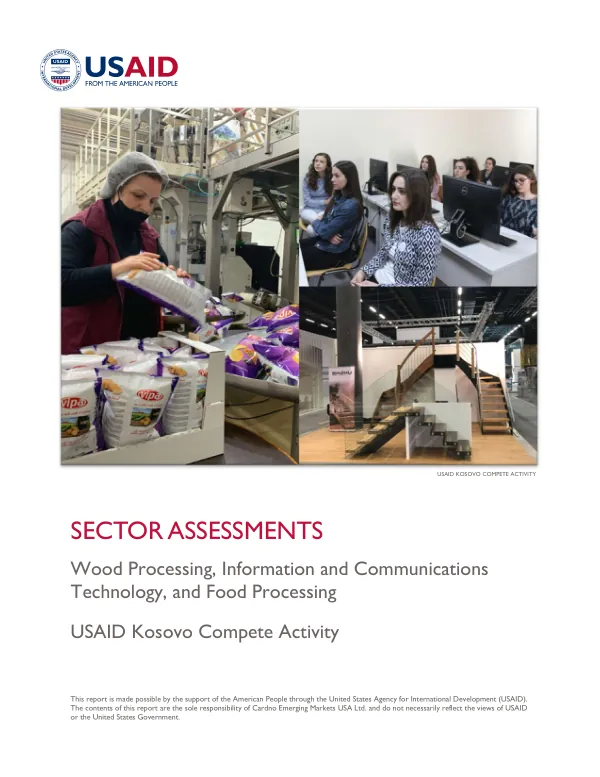 USAID Kosovo Compete Activity—Sector Assessments