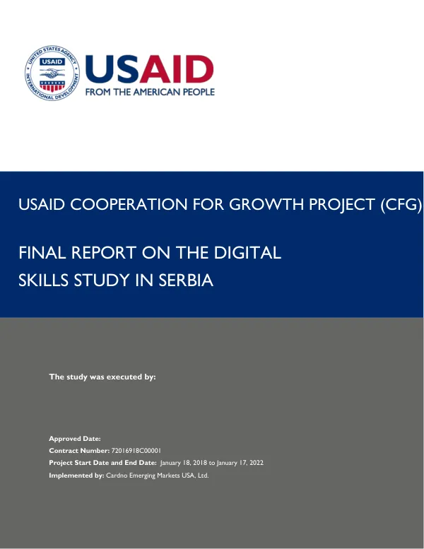 Final Report: Digital Skills Study in Serbia