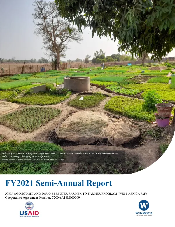 FY2021 Semi-Annual Report: West Africa Farmer-to Farmer Program