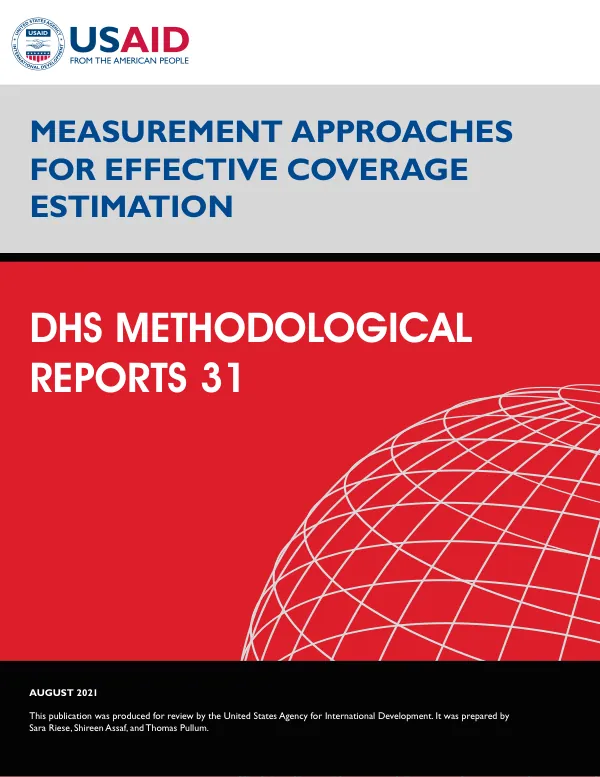 Measurement Approaches for Effective Coverage Estimation [MR31]