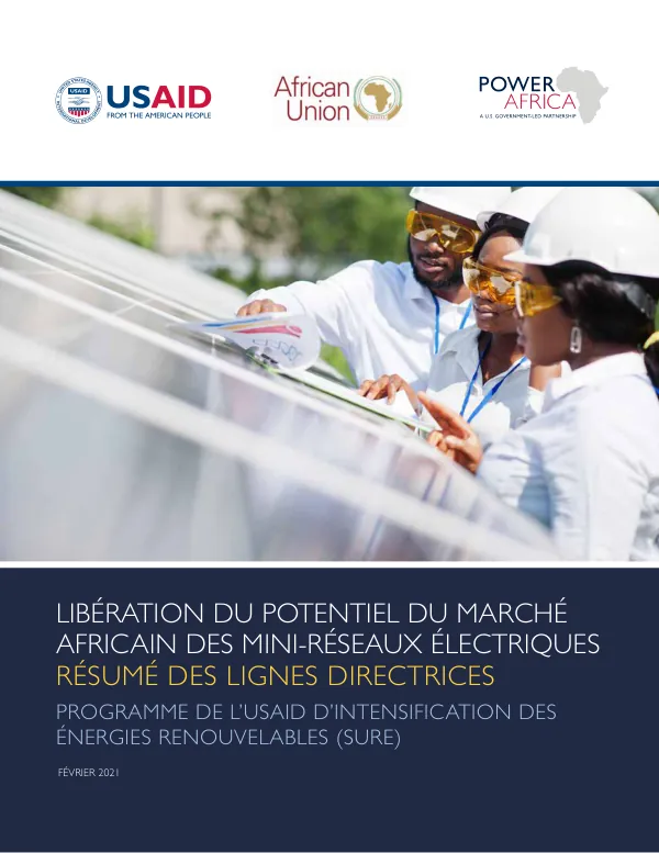 Libération du potentiel du marché africain des mini-réseaux électriques